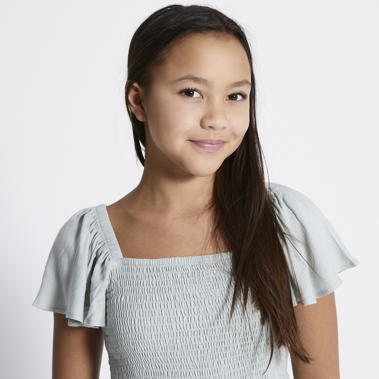 Smock frill dress "Anne" Light Green